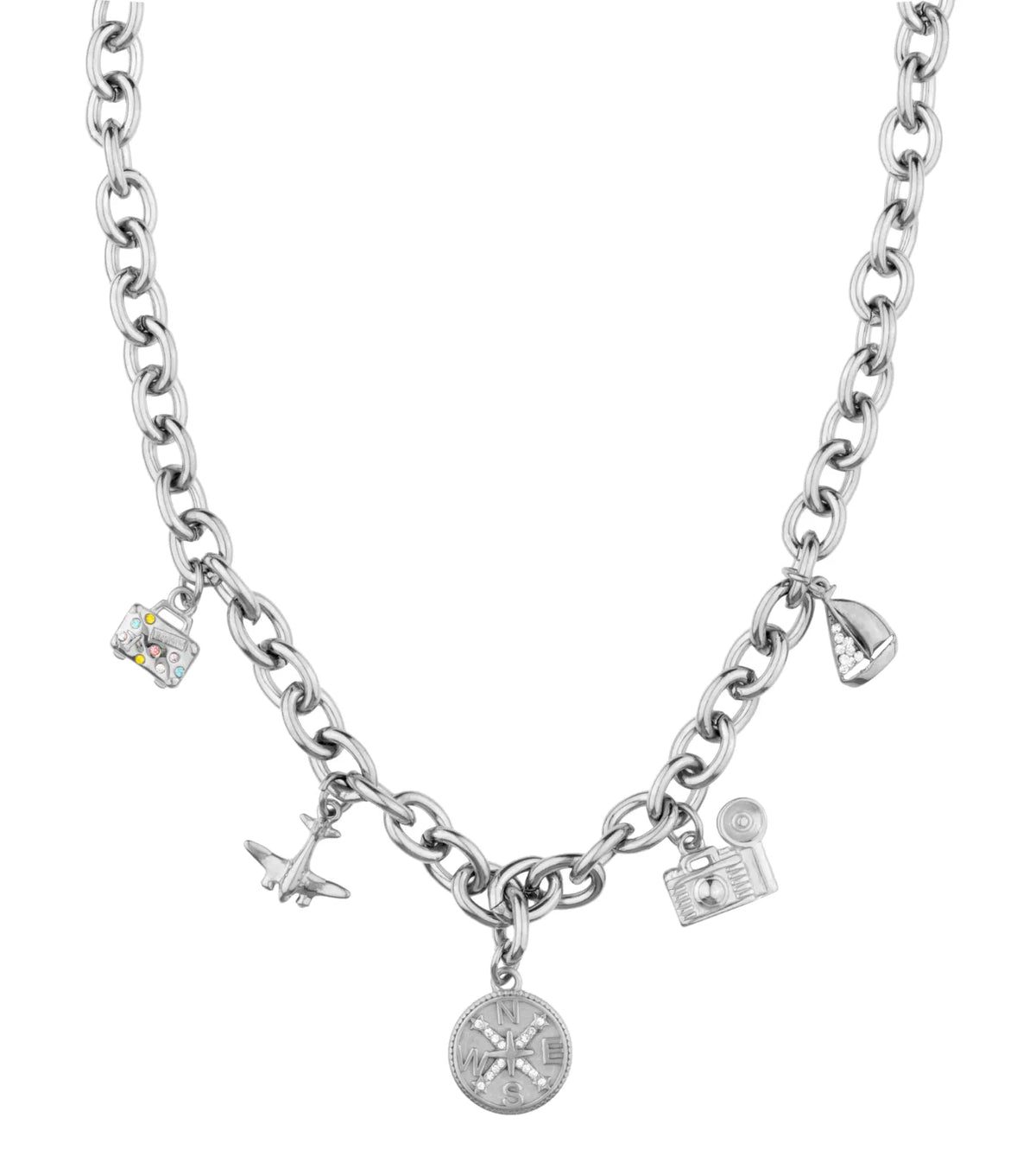 Travel Maxi Necklace - Silver