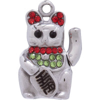 Lucky Chinese Cat silver