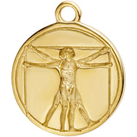 Da Vinci's Vitruvian Man gold
