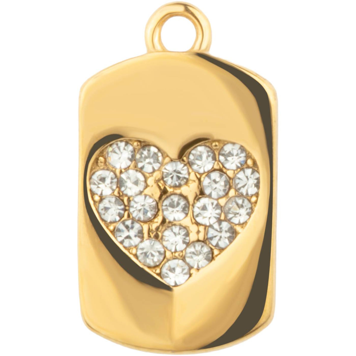 Gold Glittery Heart Medal