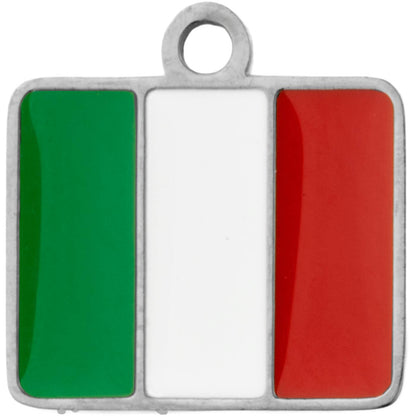 Silver Italian Flag