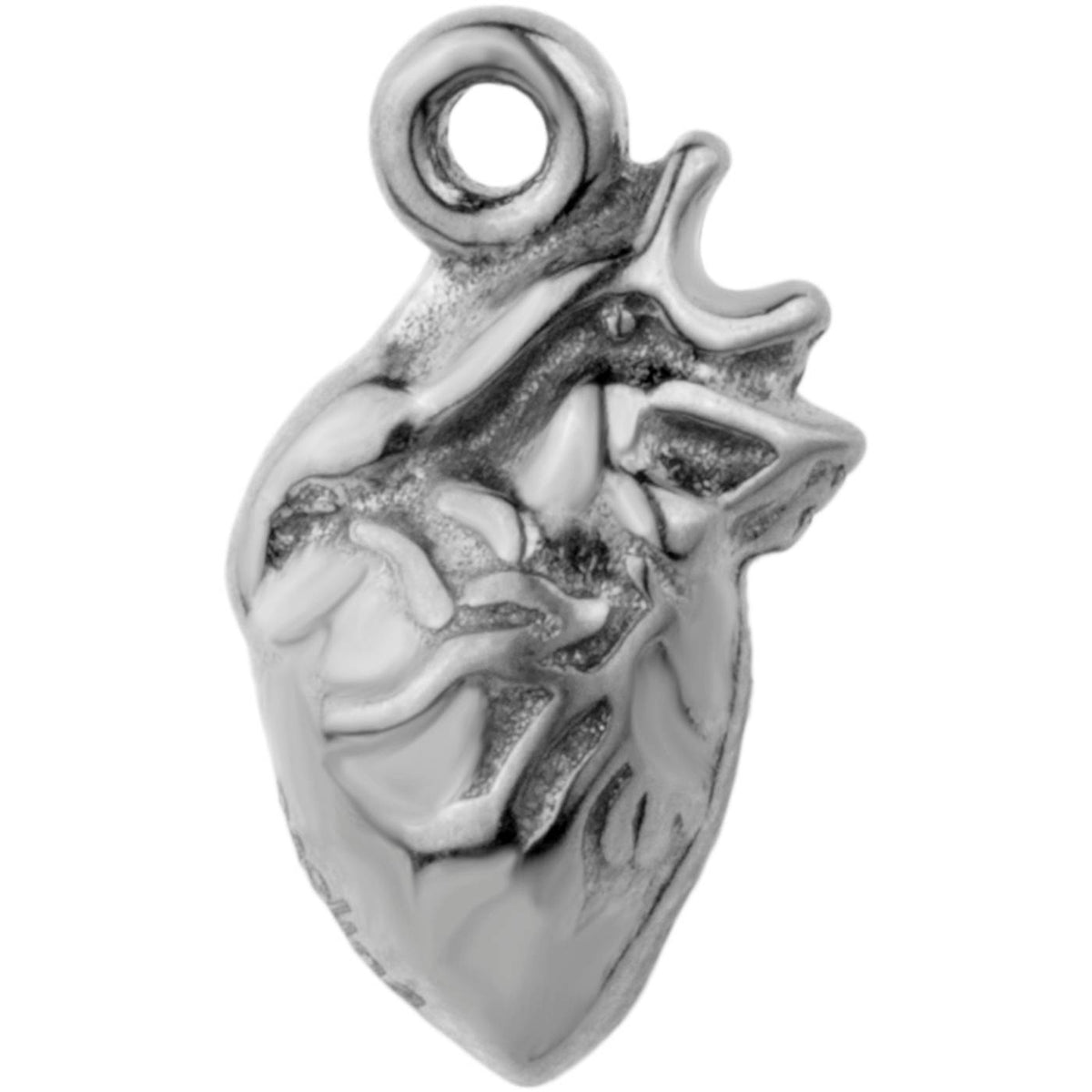 Silver Anatomic Heart
