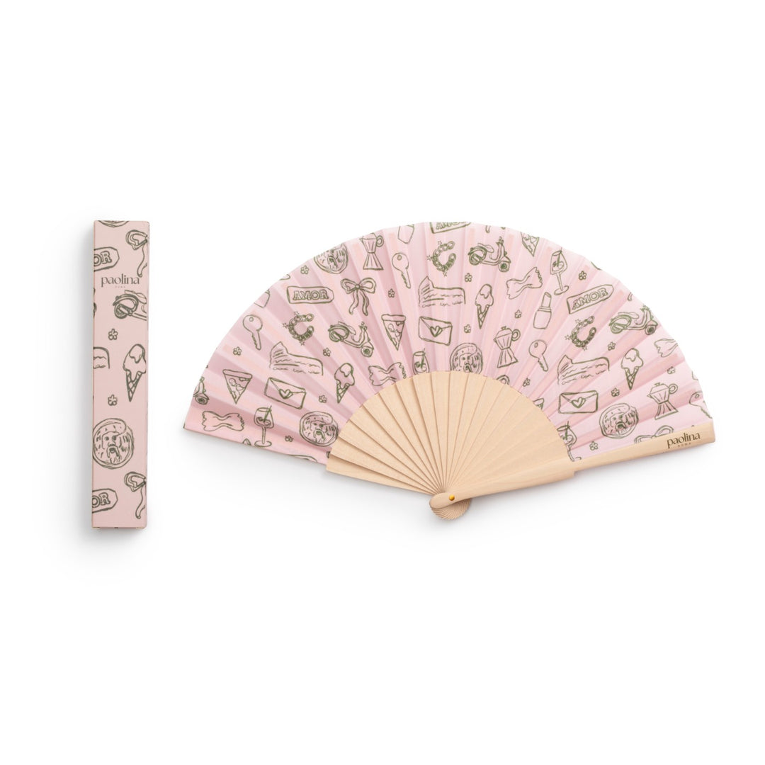 Paolina Roma Italian Folding Fan