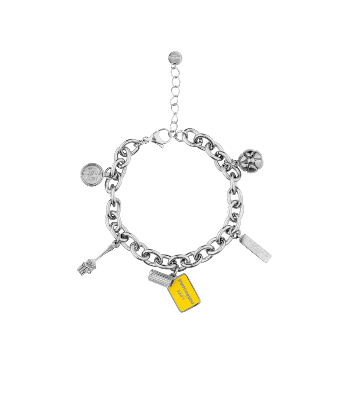 Carbonara Lover Maxi Bracelet - Silver