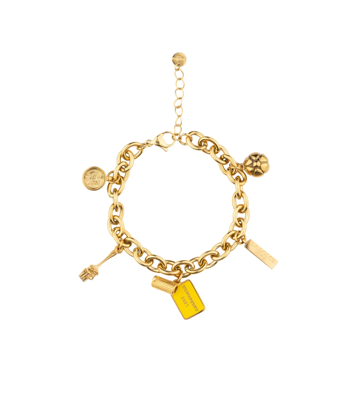Carbonara Lover Maxi Bracelet - Gold