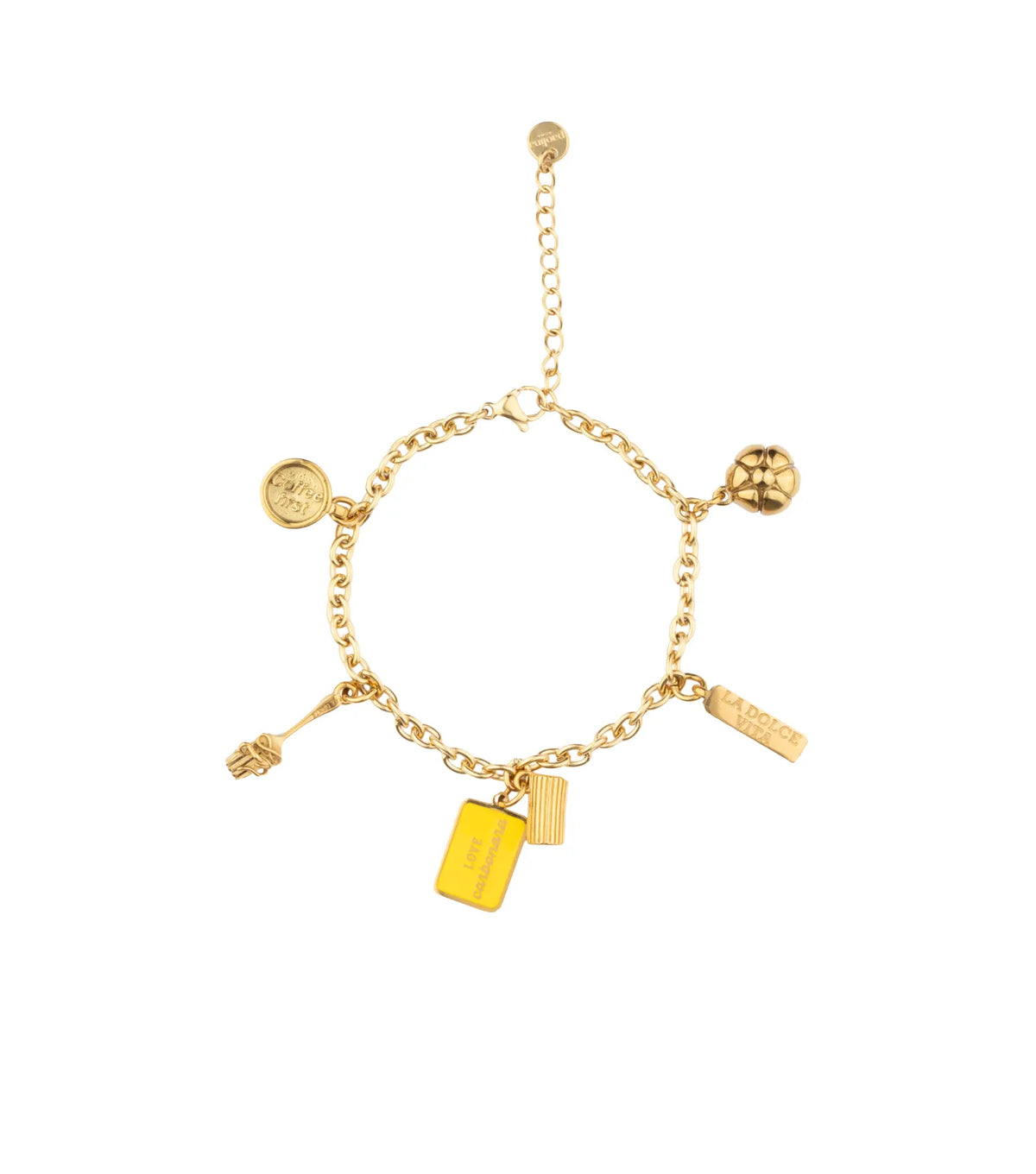 Carbonara Lover Mini Bracelet - Gold