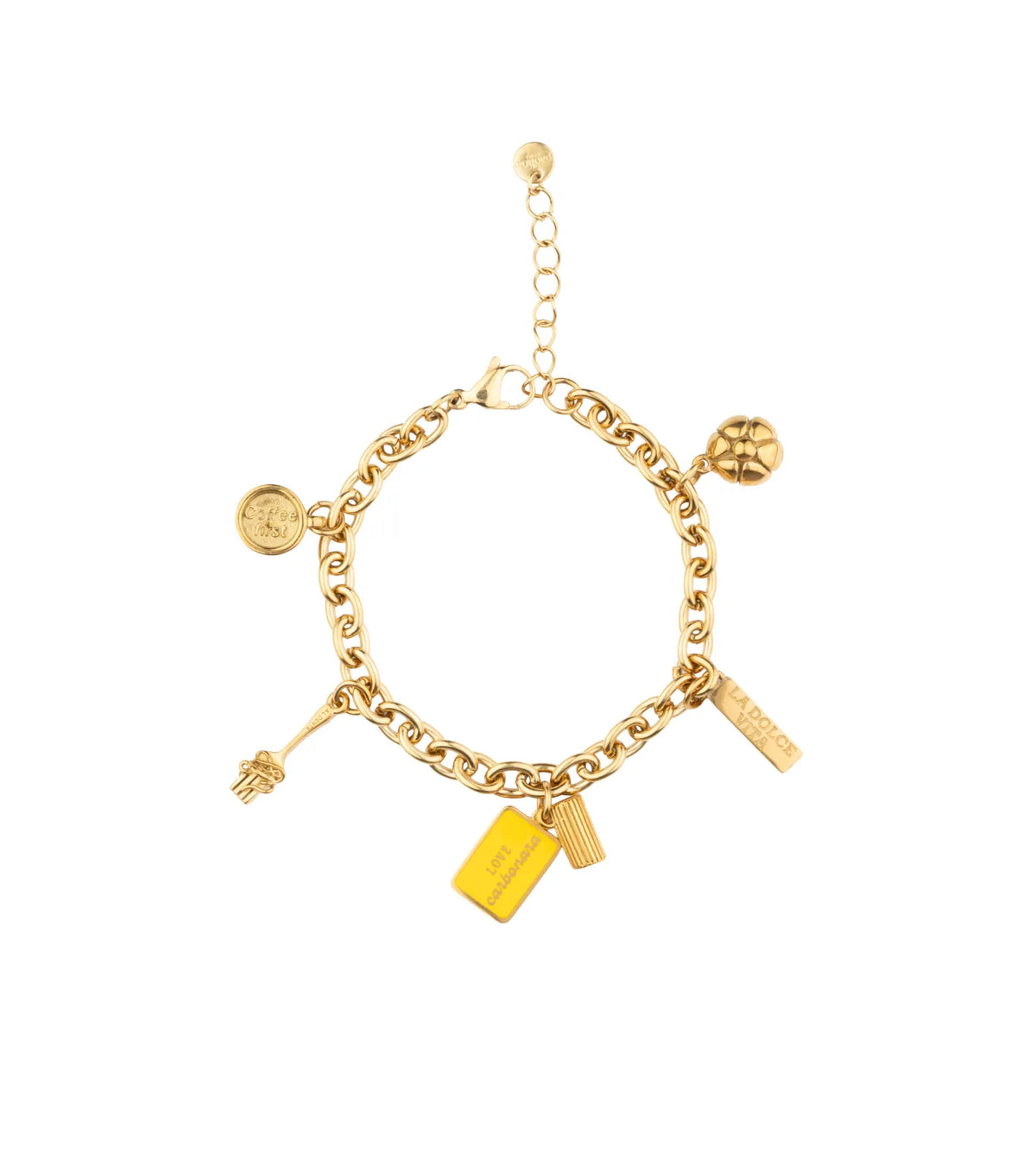 Carbonara Lover Star Bracelet - Gold