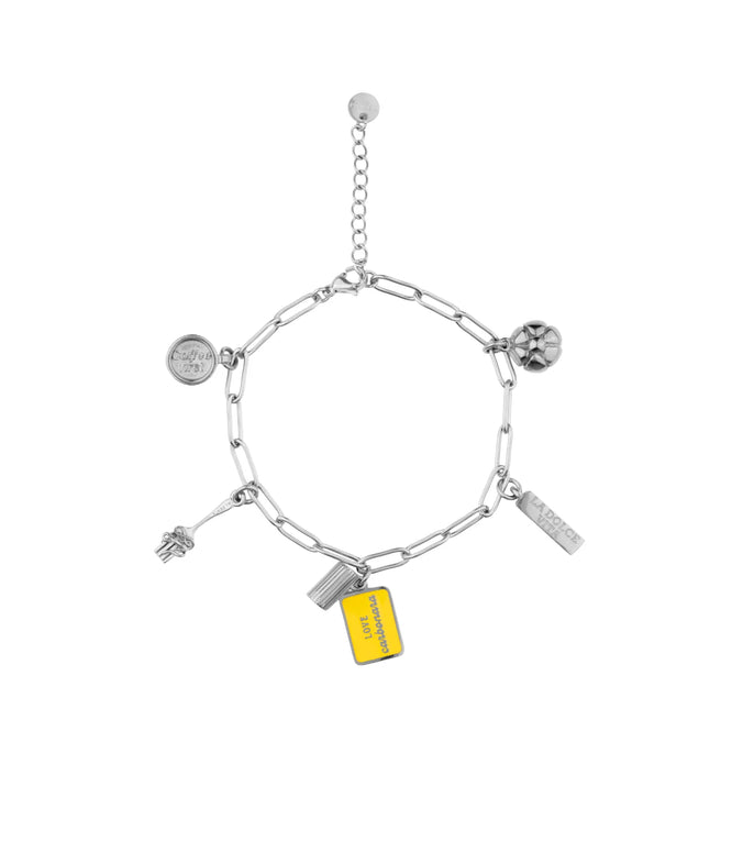 Carbonara Lover Classic Bracelet - Silver