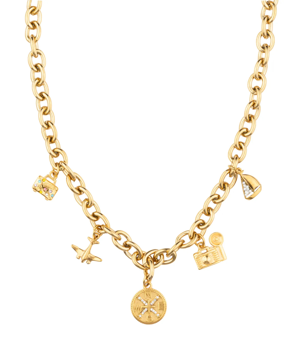 Travel Maxi Necklace - Gold