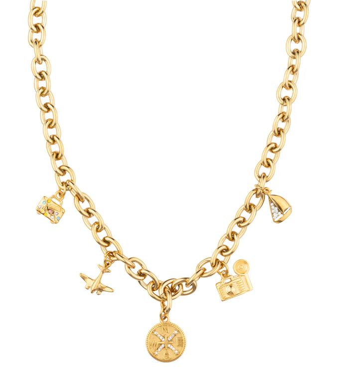 Travel Maxi Necklace - Gold