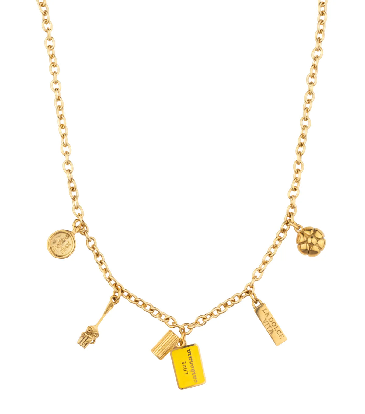Carbonara Lover Mini Necklace - Gold