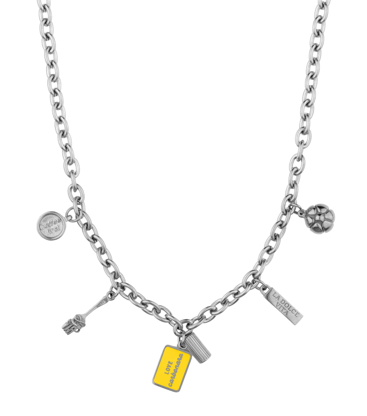 Carbonara Lover Star Necklace - Silver