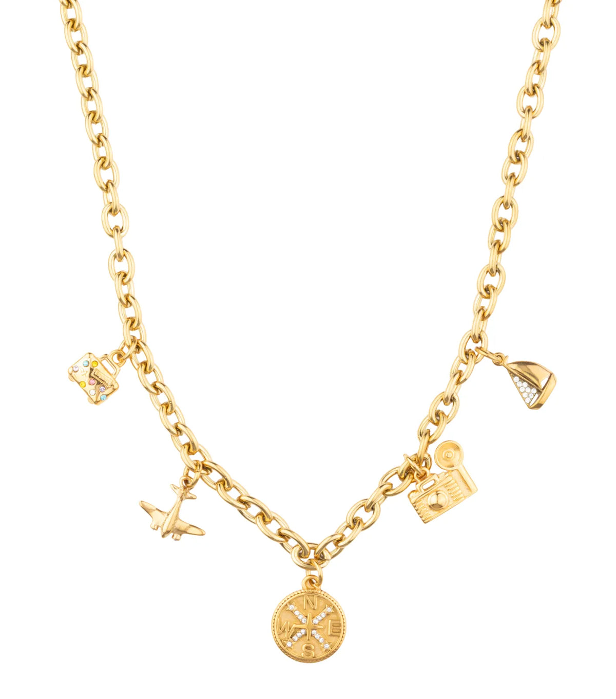 Travel Star Necklace - Gold