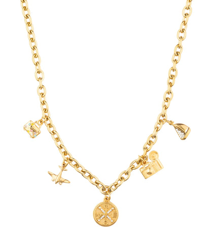 Travel Star Necklace - Gold