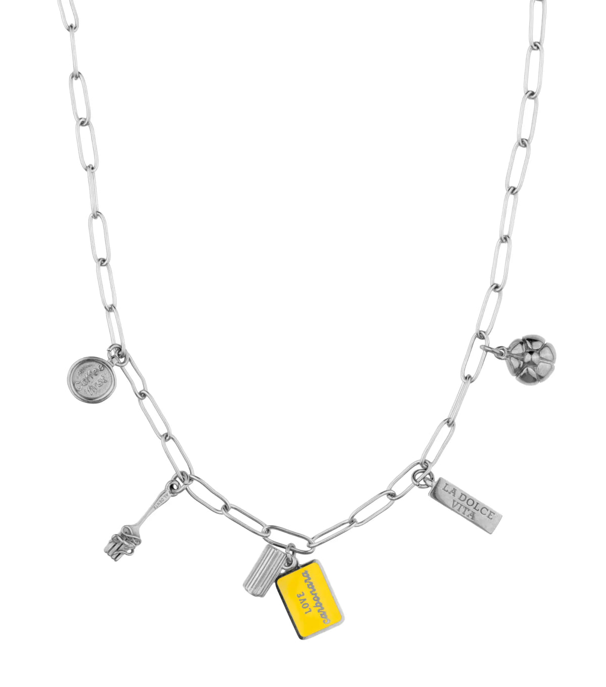 Carbonara Lover Classic Necklace - Silver
