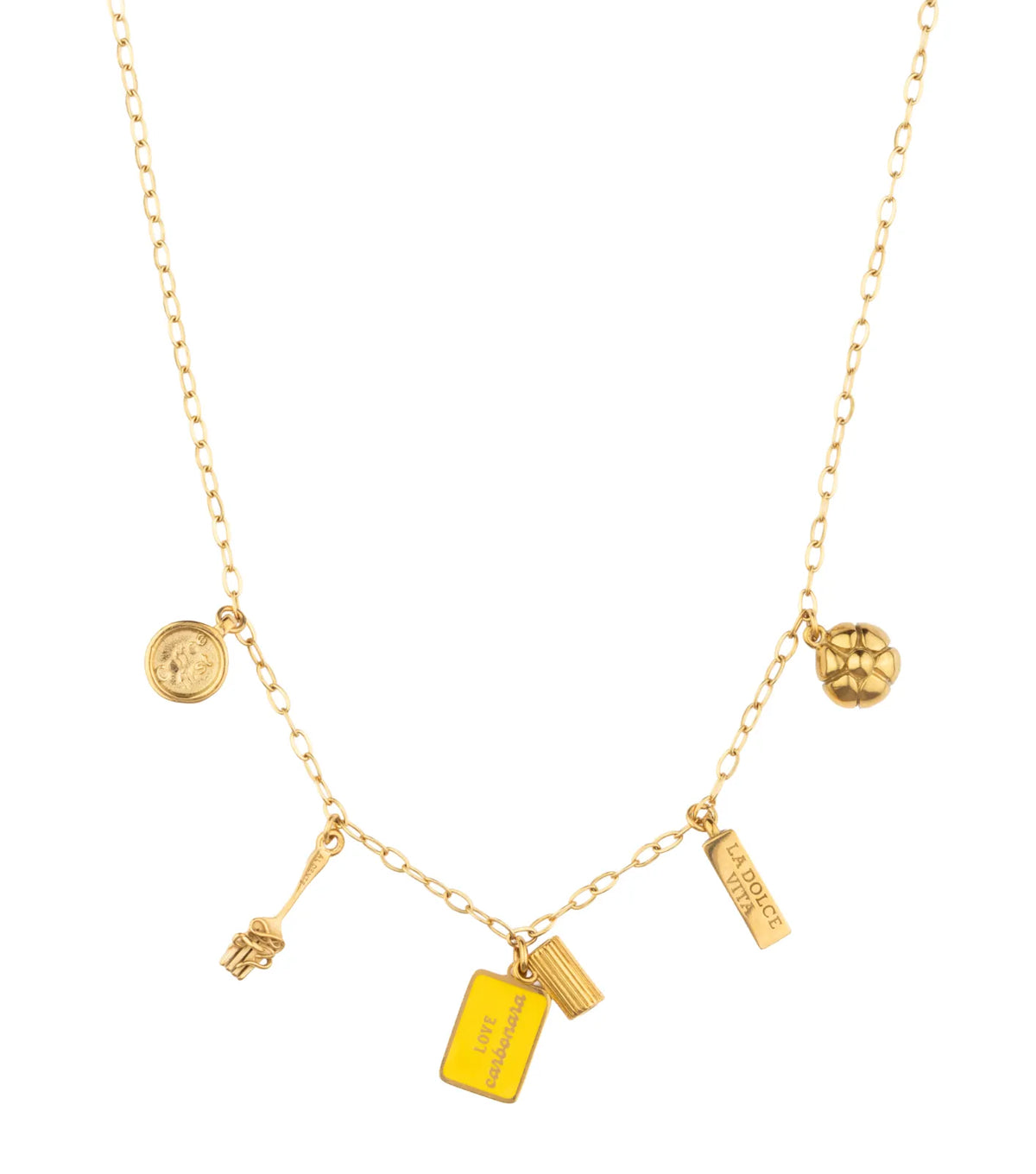 Carbonara Lover Ro-Ro Necklace - Gold