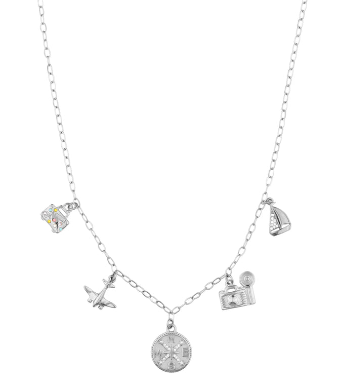 Travel Ro-Ro Necklace - Silver