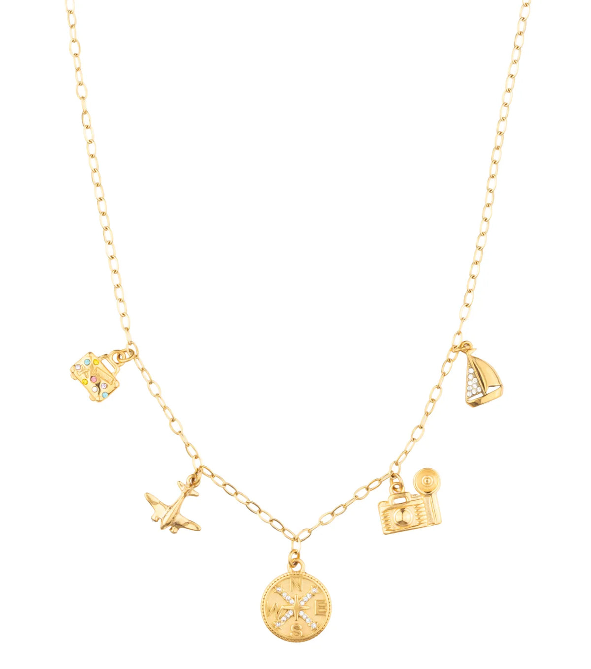 Travel Ro-Ro Necklace - Gold