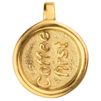 Coffee First Mug gold